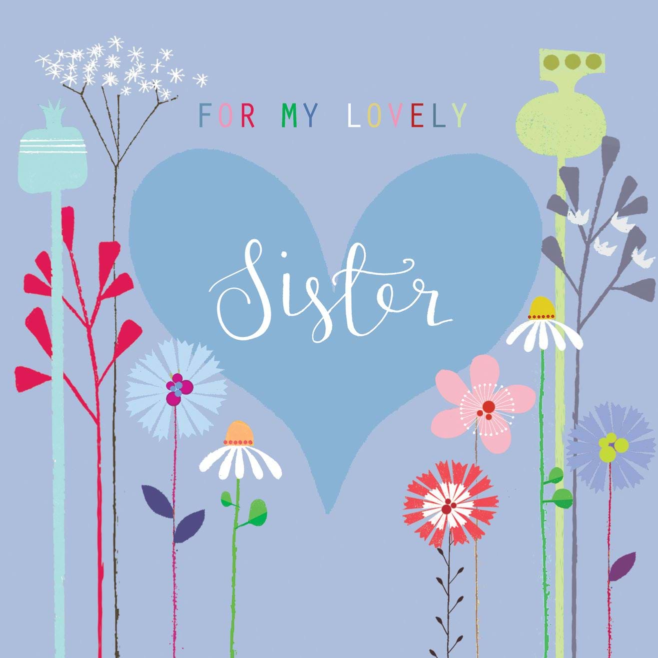 Lovely Sister Birthday Card