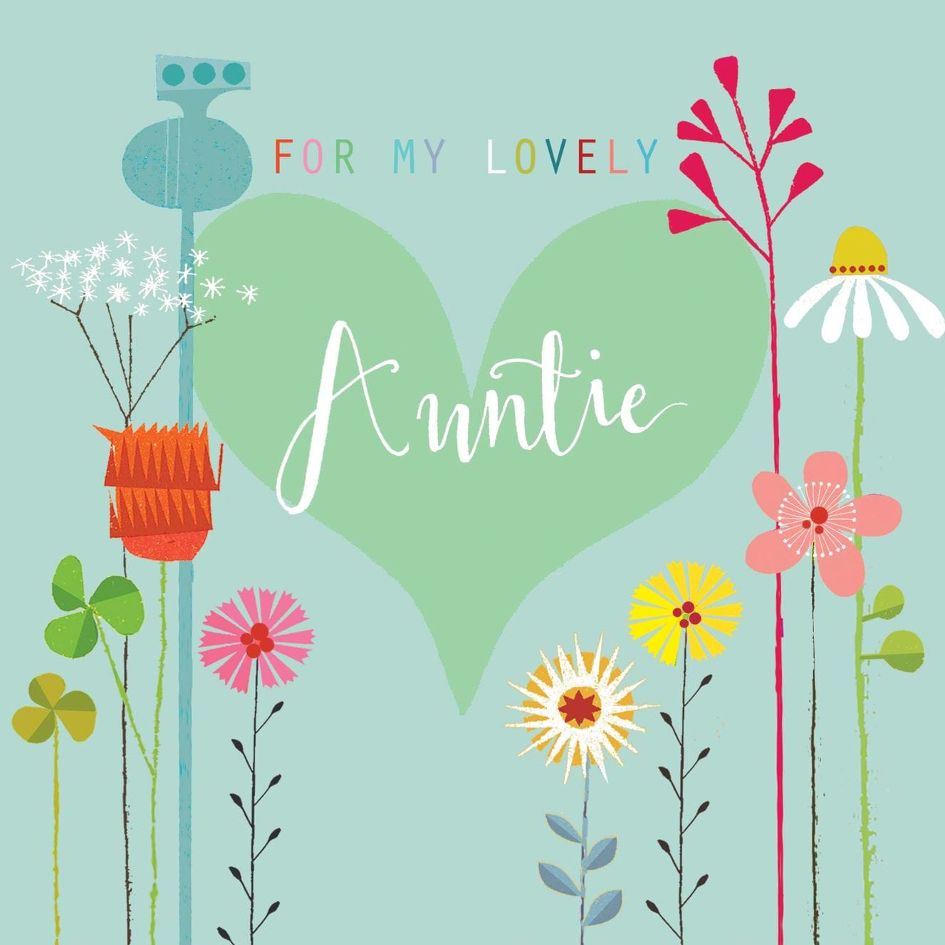 Lovely Auntie Birthday Card
