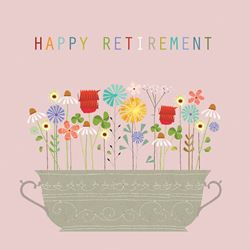 Pretty Flowers Retirement Card