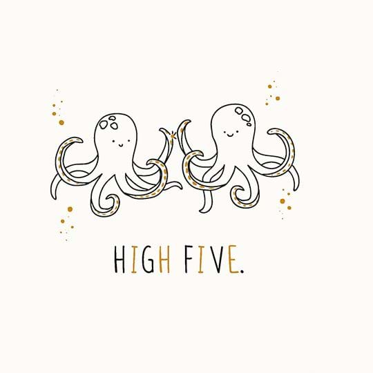 Octopus Congratulations Card