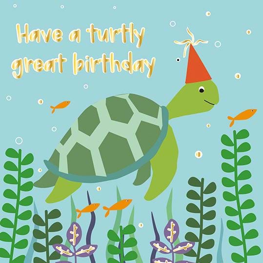 Turtly Great Birthday Card
