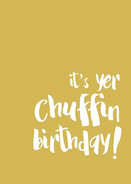 Chuffin Birthday Card
