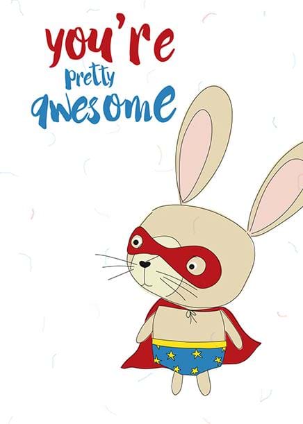 Pretty Awesome Greeting Card