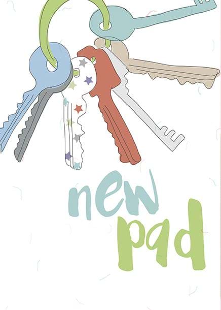 Keys New Home Card