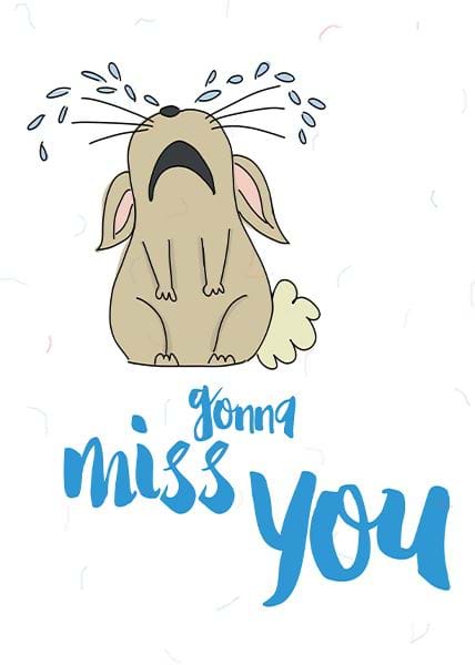 Gonna Miss You Leaving Card