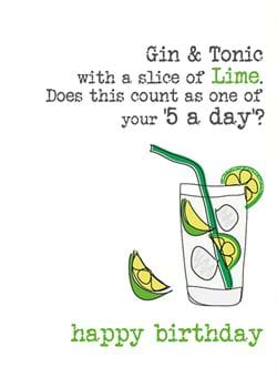 One of your Five a Day? Birthday Card