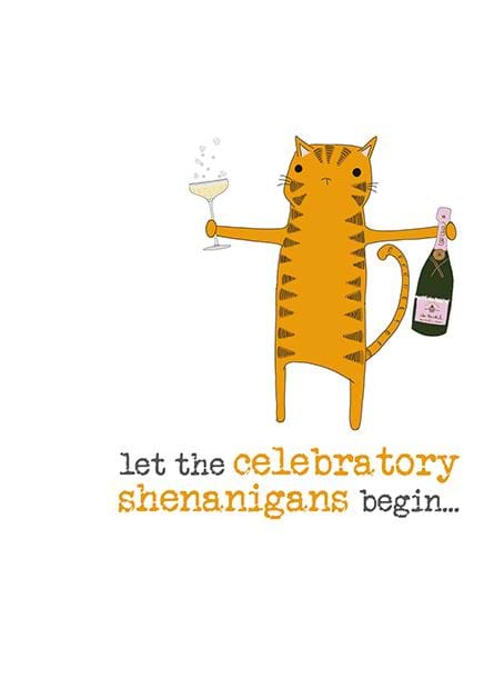 Celebratory Shenanigans Birthday Card