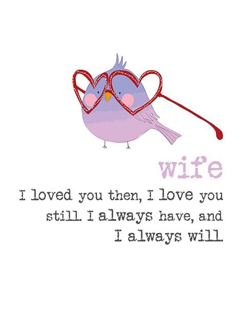 I Always Will Wife Birthday Card