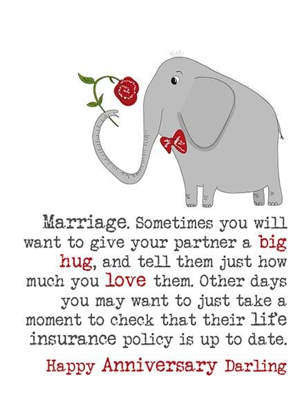 Life Insurance Anniversary Card