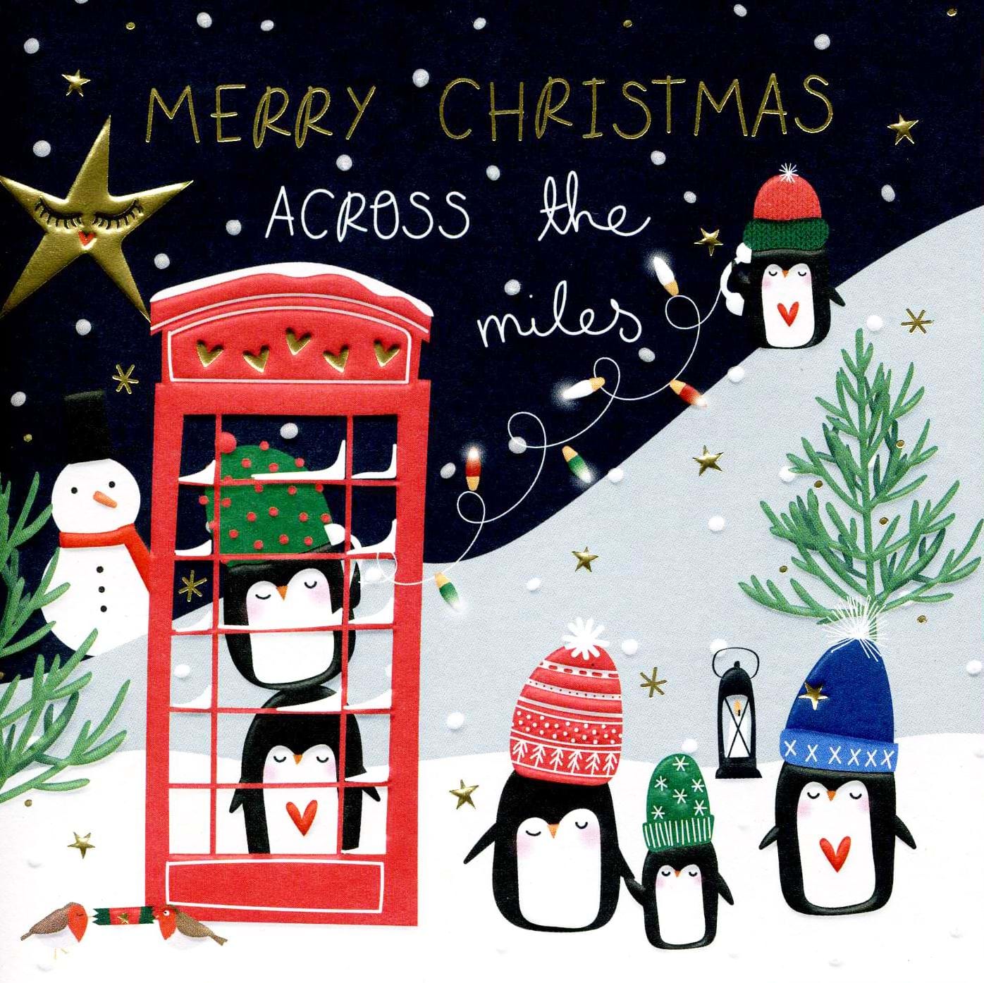 Phone Box Across the Miles Christmas Card