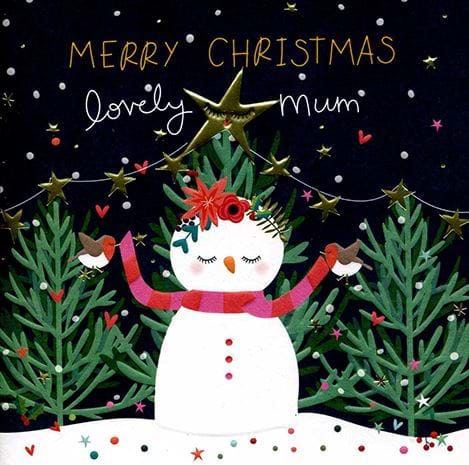 Snowman Mum Christmas Card