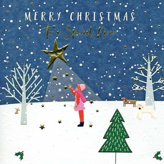 Make a Wish Niece Christmas Card