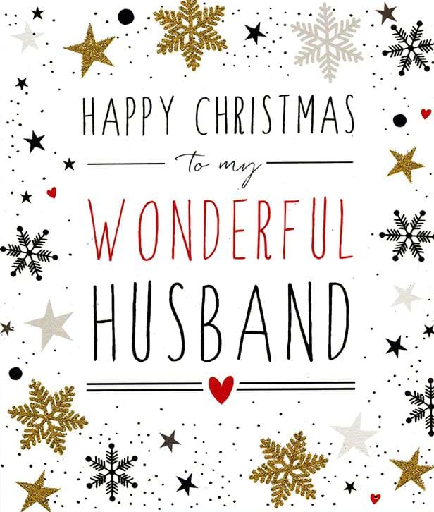 Wonderful Husband Christmas Card