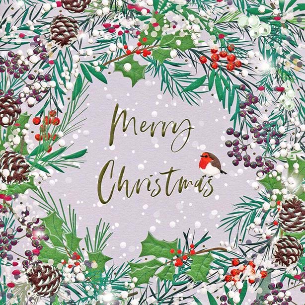 Festive Berries Christmas Card Pack (8)
