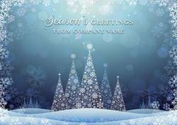 Festive Landscape Personalised Christmas Card - Front Personalisation