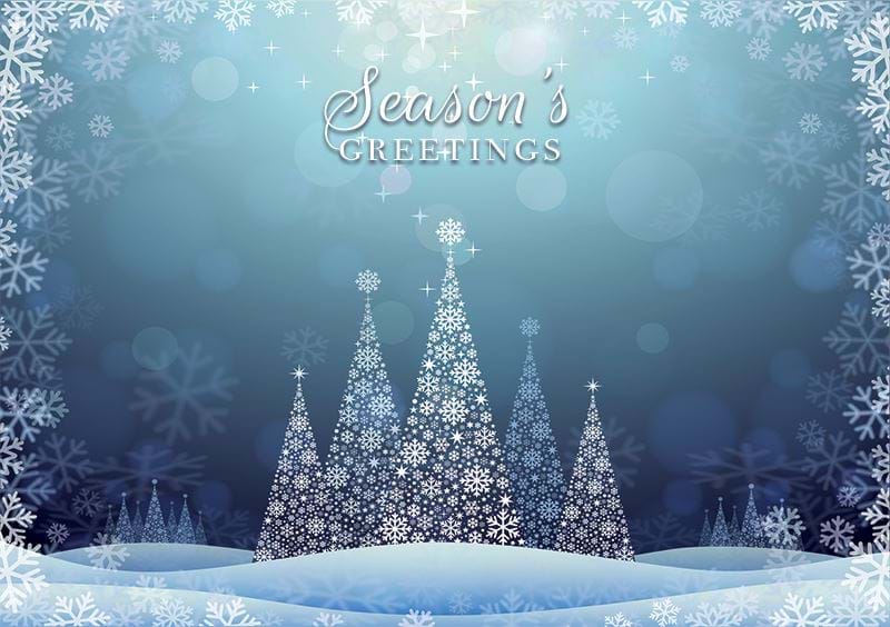 Festive Landscape Personalised Christmas Card