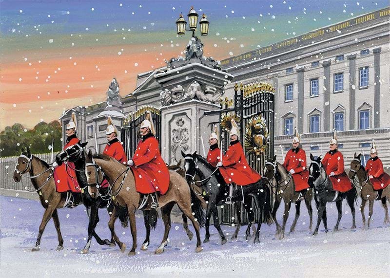 Horse Guards at Buckingham Palace Personalised Christmas Card