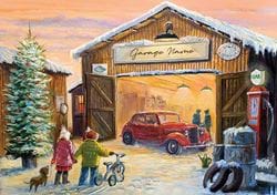 Local Garage Personalised Christmas Card - Front Personalisation