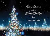 Magical Lights - Front Personalised Christmas Card