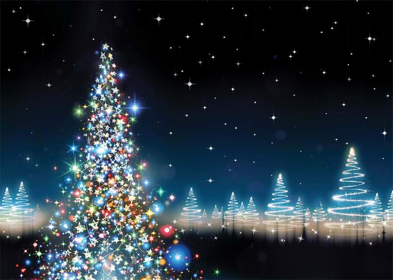 Magical Lights Personalised Christmas Card