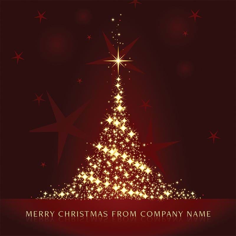 Magical Tree - Front Personalised Christmas Card
