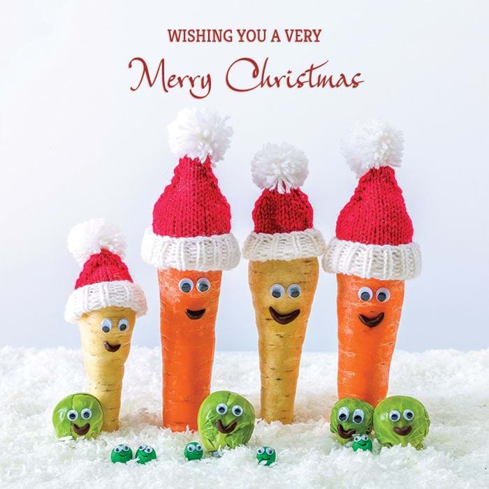 Merry Veg-Mas! Personalised Christmas Card