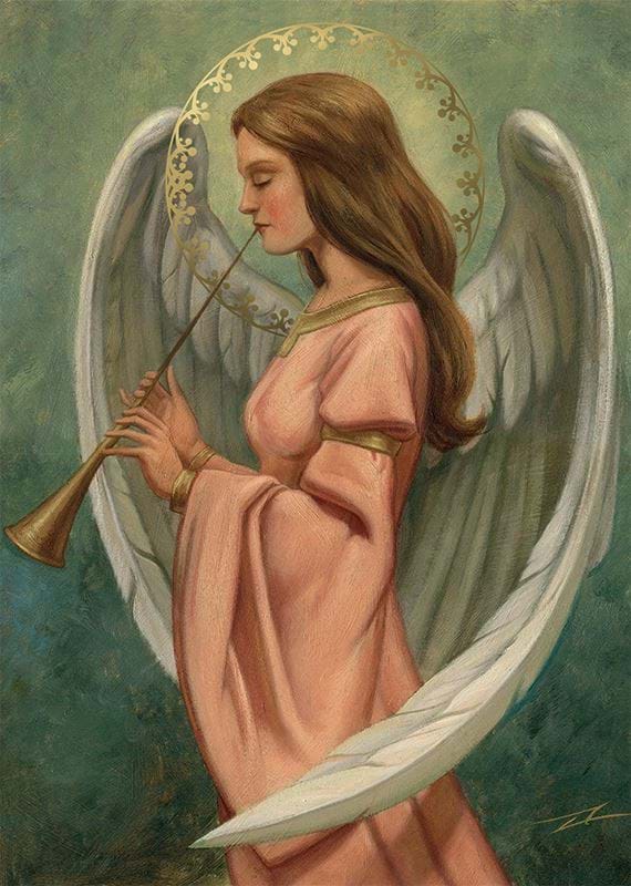 Musical Angel Personalised Christmas Card