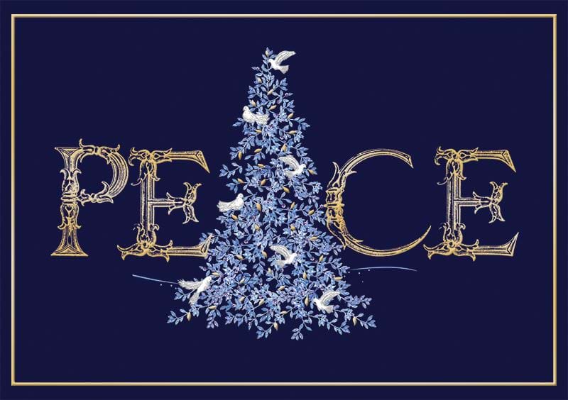Peace Personalised Christmas Card