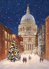St Paul’s Cathedral, Christmas Eve - Personalised Christmas Card