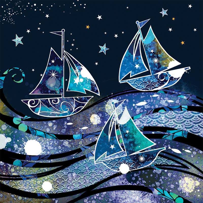 Three Ships Personalised Christmas Card