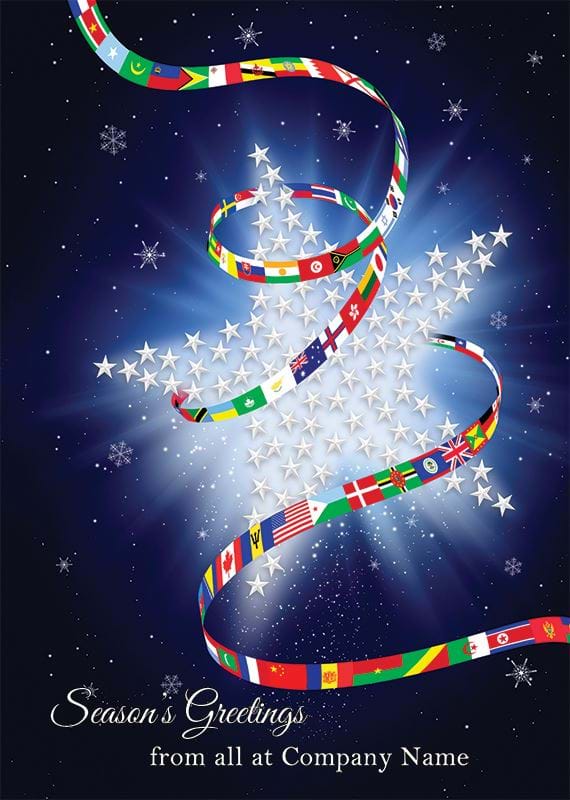 Universal Greetings - Front Personalised Christmas Card