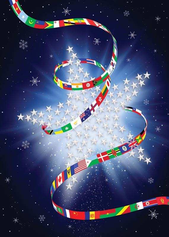 Universal Greetings Personalised Christmas Card
