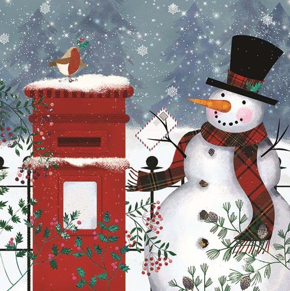 Snowman's Post, British Heart Foundation Christmas Card Pack