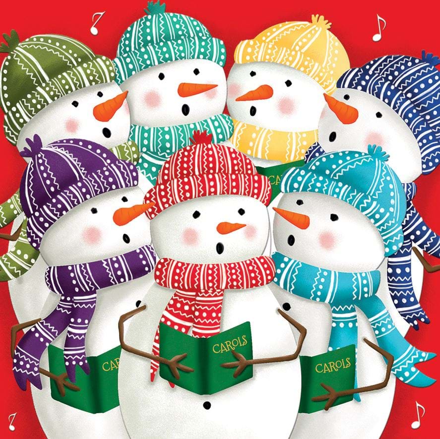Snowman Carols, Help for Heroes Christmas Card Pack (10)