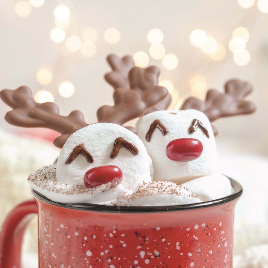 Reindeer Hot Chocolate, NSPCC Christmas Card Pack (10)