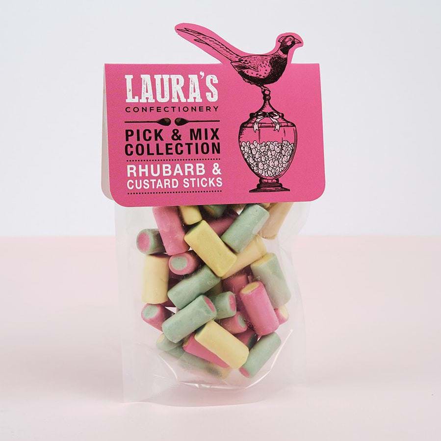 Rhubarb & Custard Sticks by Laura's Confectionery