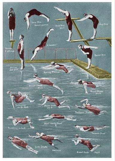 Swimming Guide Greeting Card
