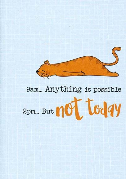 Not Today A6 Notebook