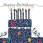 Starburst Cake Birthday Card