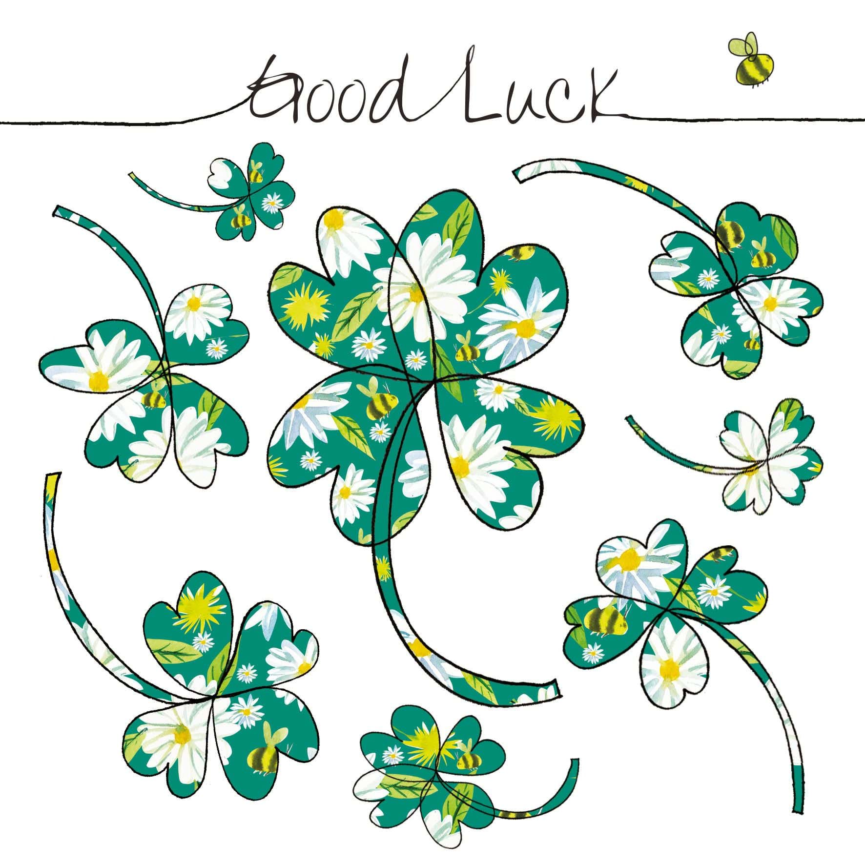 Clover Good Luck Card