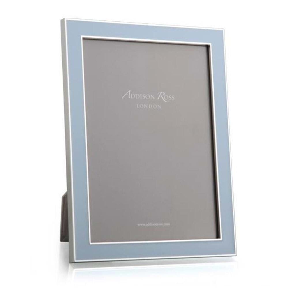 Powder Blue Enamel & Silver Frame by Addison Ross