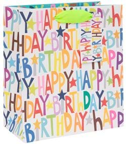 Happy Birthday Medium Gift Bag
