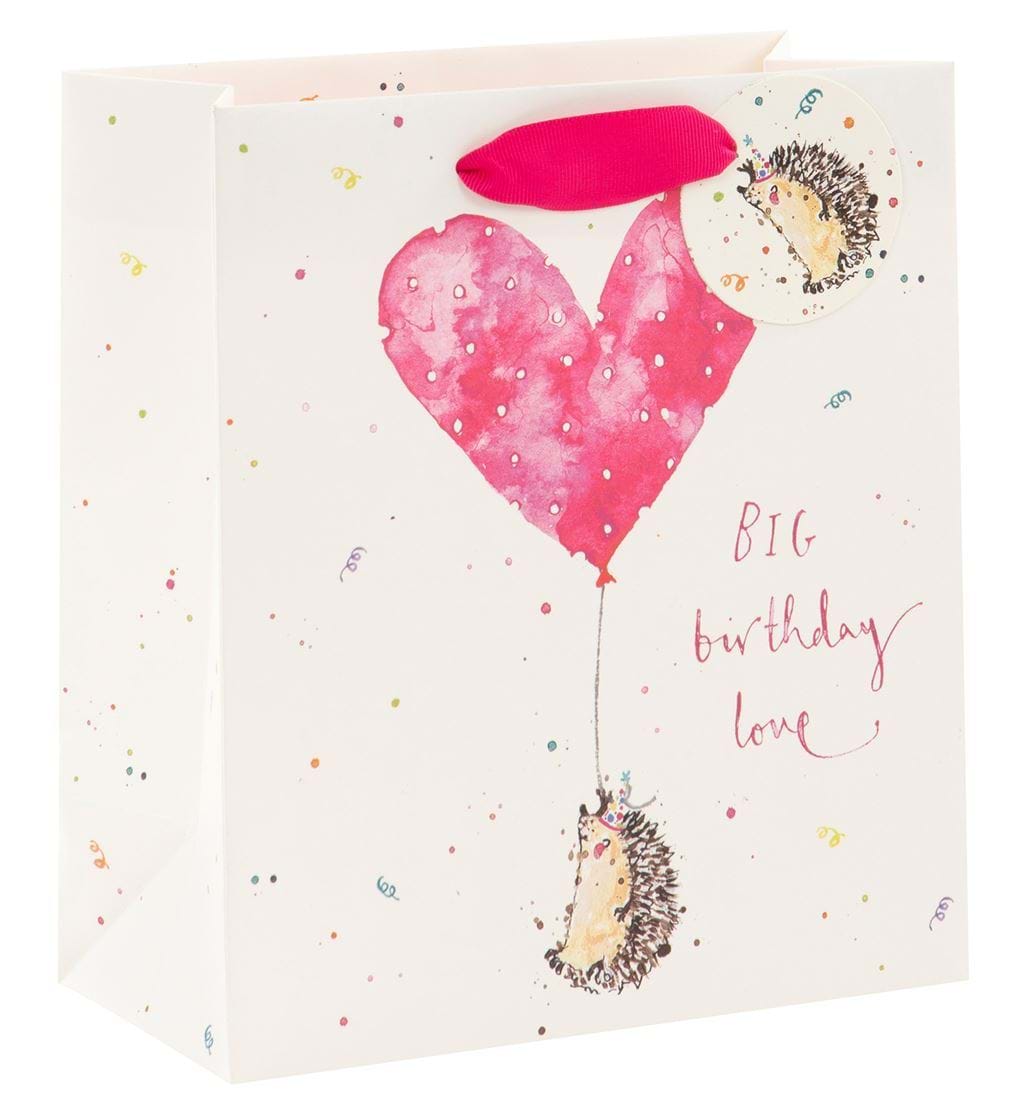 Hedgehog Love Medium Gift Bag