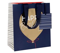 Blue Balloon Medium Gift Bag