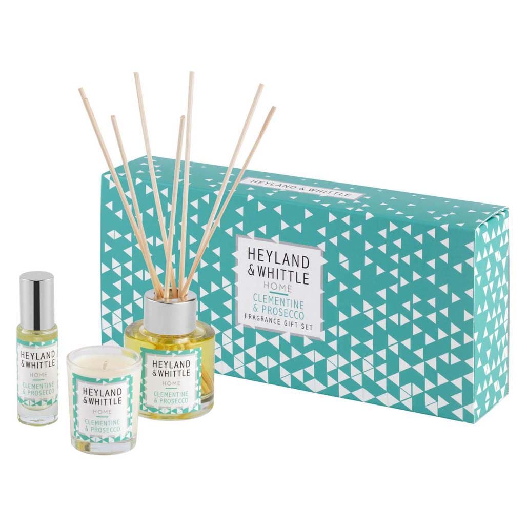Clementine & Prosecco Fragrance Gift Set by Heyland & Whittle