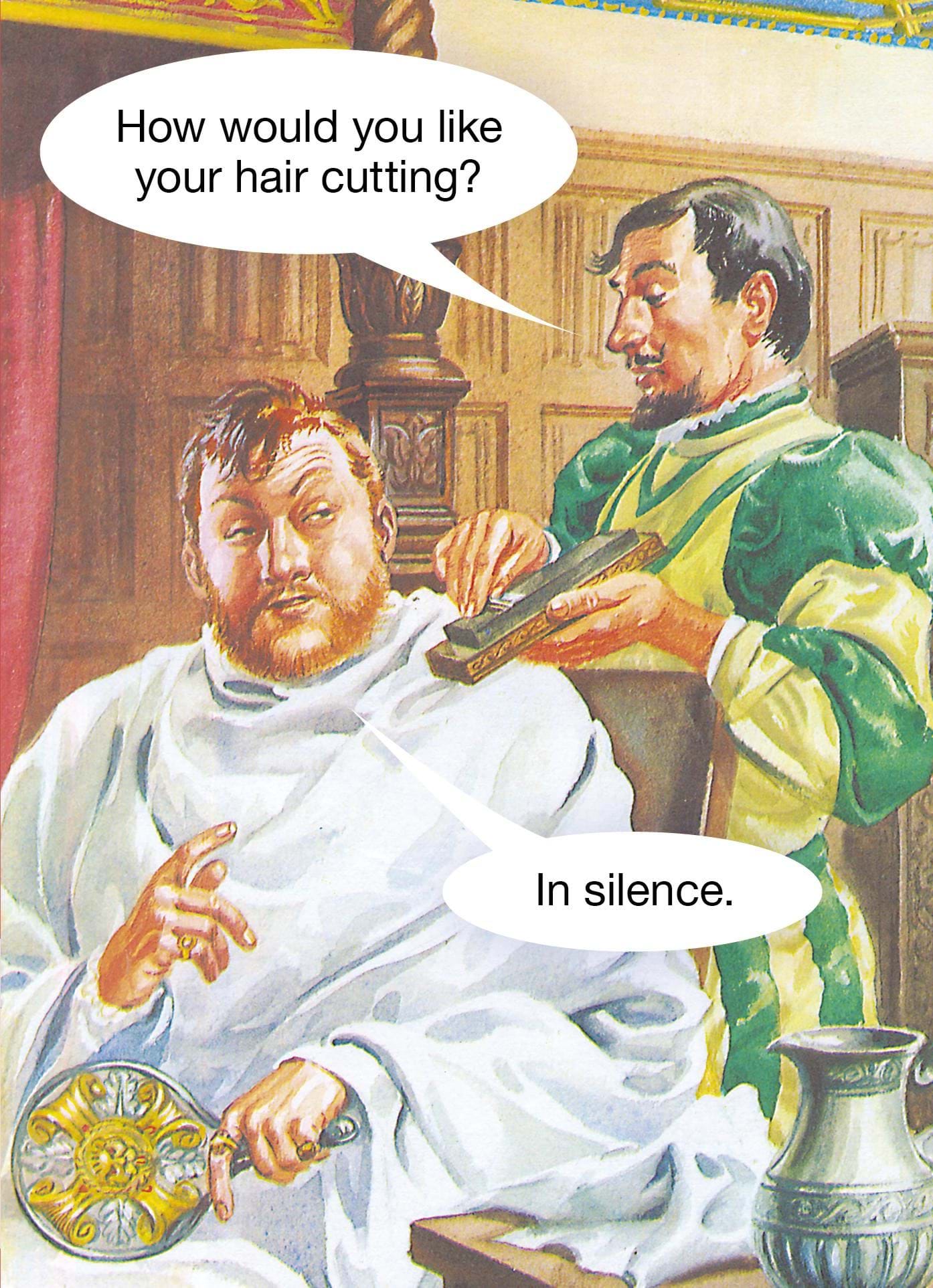 Hair Cut Greeting Card