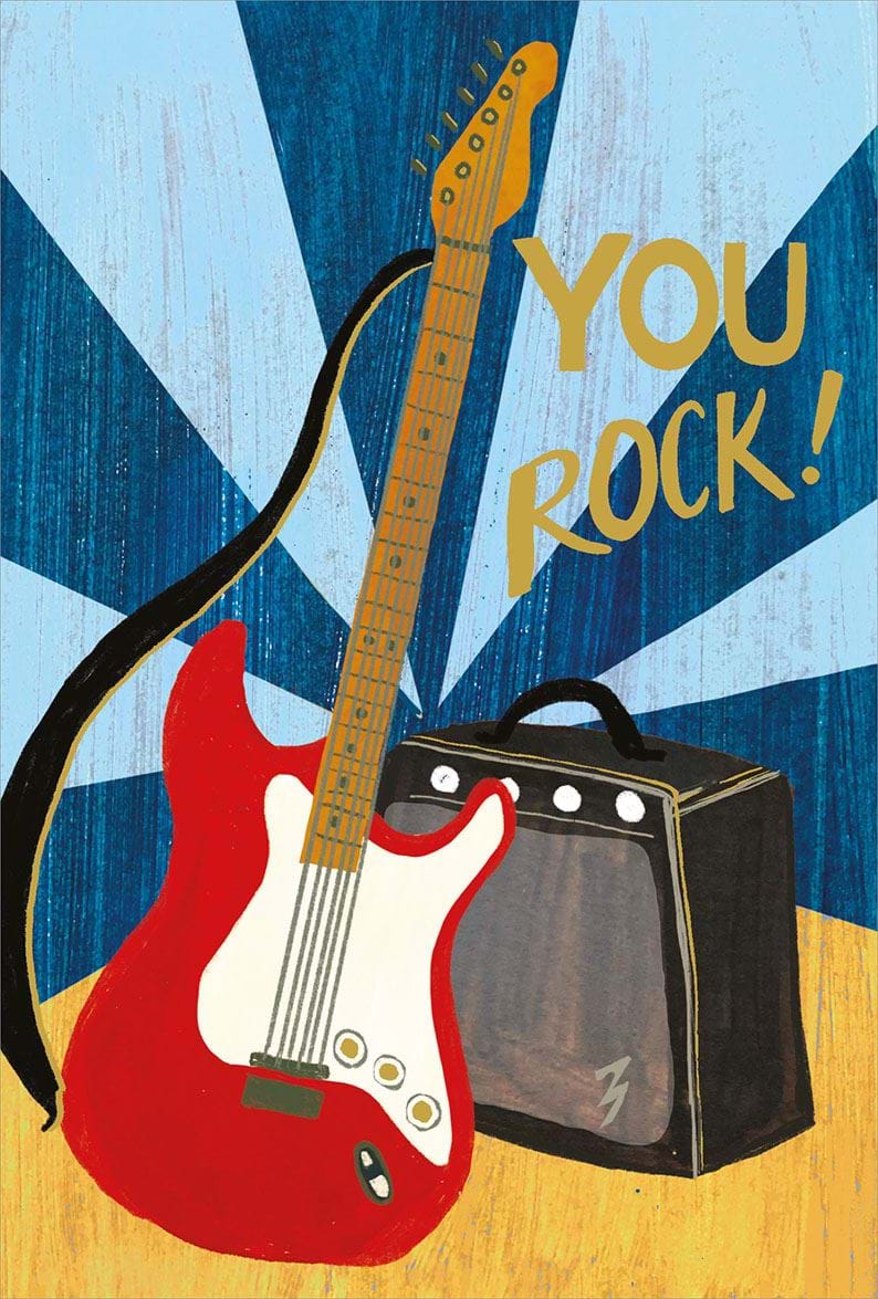 You Rock! Birthday Card