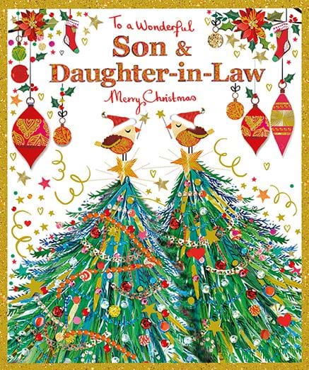 Trees Son & Daughter-in-law Christmas Card
