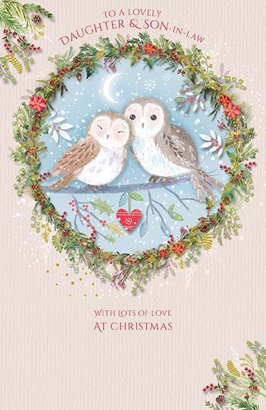 Owls Daughter and Son-in-law Christmas Card