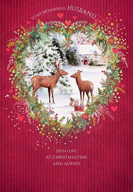 Wonderful Husband Christmas Card